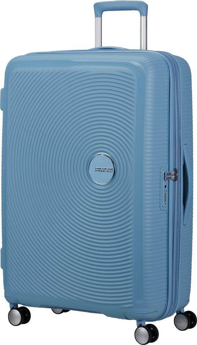 

Чемодан-спиннер American Tourister SoundBox Sea Shimmer 77 см