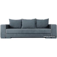 Диван Krones Цезарь 4 (велюр, графит/молочный)