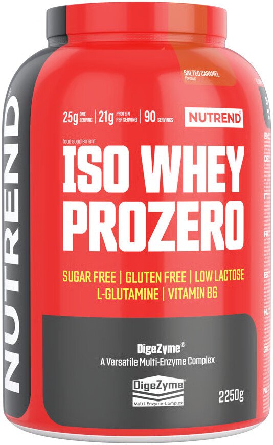 Протеин сывороточный (изолят) Nutrend Iso Whey Prozero (2250г, соленая карамель)