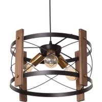 Подвесная люстра BayerLux Корт 10777073 (черный/венге)