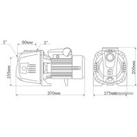 Самовсасывающий насос Aquario AJC-101
