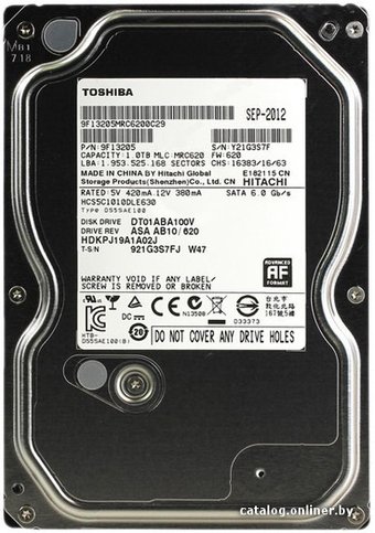 Toshiba DT01ABA V 1TB DT01ABA100V