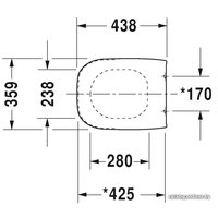 Унитаз подвесной Duravit Set D-Code [257009+006739]
