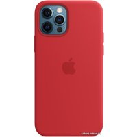 Чехол для телефона Apple MagSafe Silicone Case для iPhone 12/12 Pro (красный)