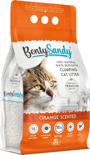 Наполнитель для туалета BentySandy Orange Scented 5 л