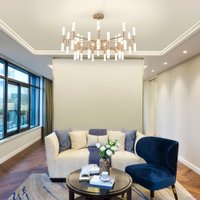 Люстра средней высоты Bogate's Bastone 351 Smart (570) золото/белый