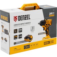 Гайковерт Denzel CIWH-BL-20-500 (с 1-им АКБ, кейс)