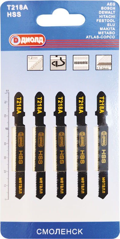 

Набор пильных полотен ДИОЛД Т218А 90062010