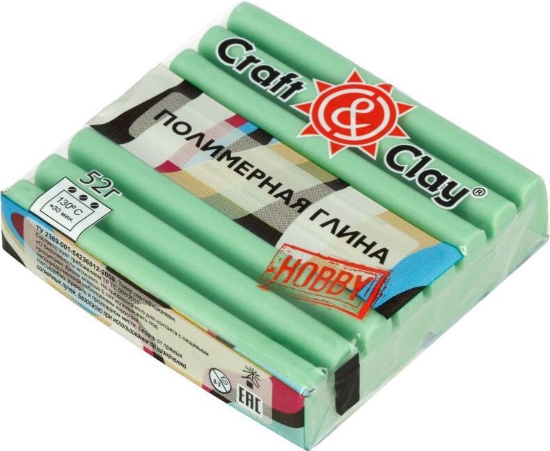 

Полимерная глина Craft&Clay полимерная глина CCH гламур (52 г, 1510 мятная)