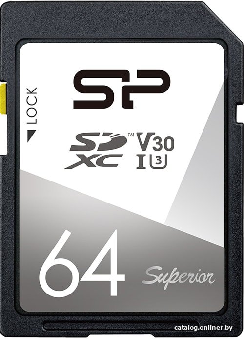 Карта памяти Silicon-Power Superior SDXC SP064GBSDXCV3V10 64 GB