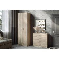 Шкаф распашной Involux Престон 226H114 (сонома/белый)