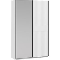 Шкаф-купе Трия Оскар Тиффани Т2 1400 282736 (черный/белый снег/белый софт)