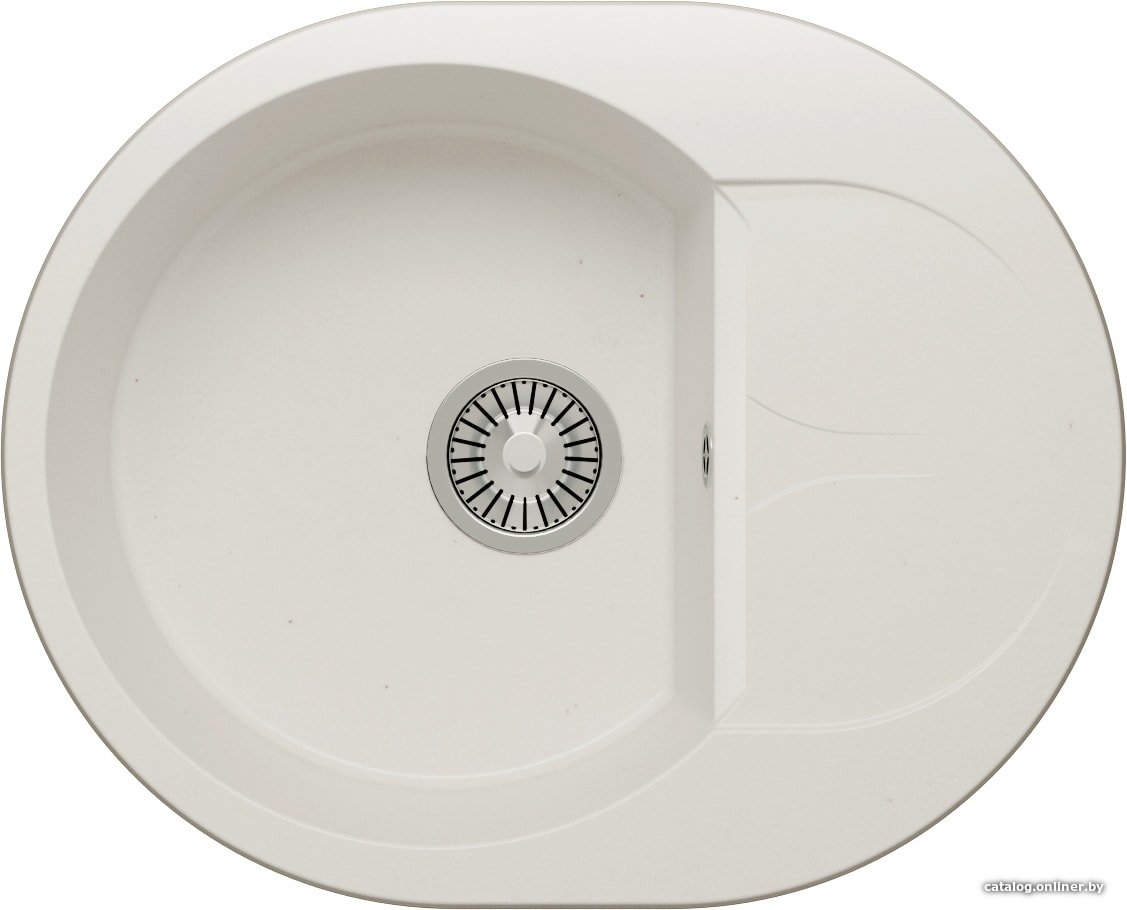 Кухонная мойка Polygran Atol-620 (белый хлопок 36)