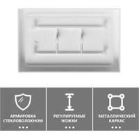 Душевой поддон Abber AD3C109 100х90