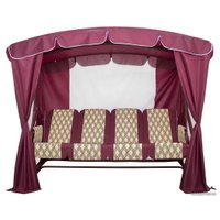 Садовые качели Arno-Werk Оазис Люкс Плюс 2016-КД-40/Л+ (бордовый)