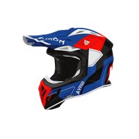 Мотошлем Airoh Aviator Ace 2 Shield AV22S18-M (M, синий/красный глянец)