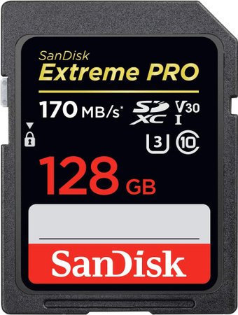 Карта памяти SanDisk Extreme PRO SDXC SDSDXXY-128G-GN4IN 128GB