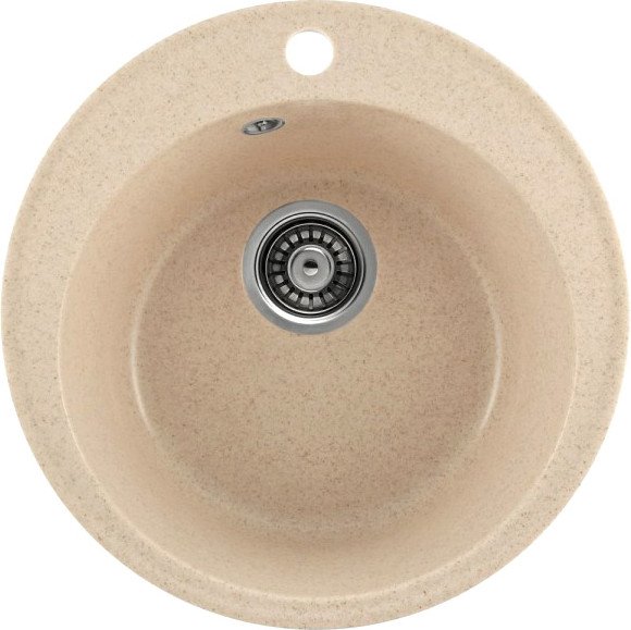 

Кухонная мойка Saniteco Linea (бежевый с сифоном)