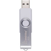 USB Flash SmartBuy Twist 4GB (белый/серебристый)