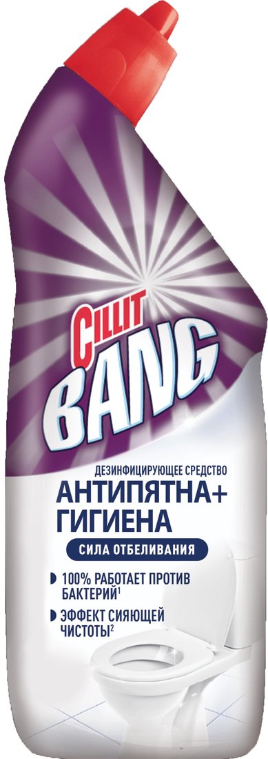 

Средство для унитаза Cillit Bang Антипятна+гигиена Сила отбеливания 750 мл
