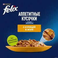 Пресервы Felix Аппетитные кусочки с курицей в желе 75 г