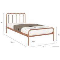 Кровать Askona Corsa 90x200 (Bronza Matic)