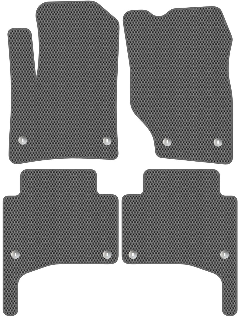 

Комплект ковриков для авто Alicosta Porsche Cayenne (suv / 957, 955) 2002 - 2010 (серый, ромб)