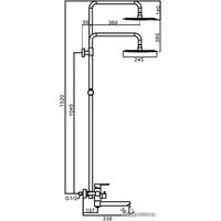 Душевая система  FRAP F24801