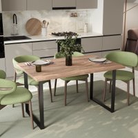 Кухонный стол Mio Tesoro Tako 120x66 (дуб сонома/черный)