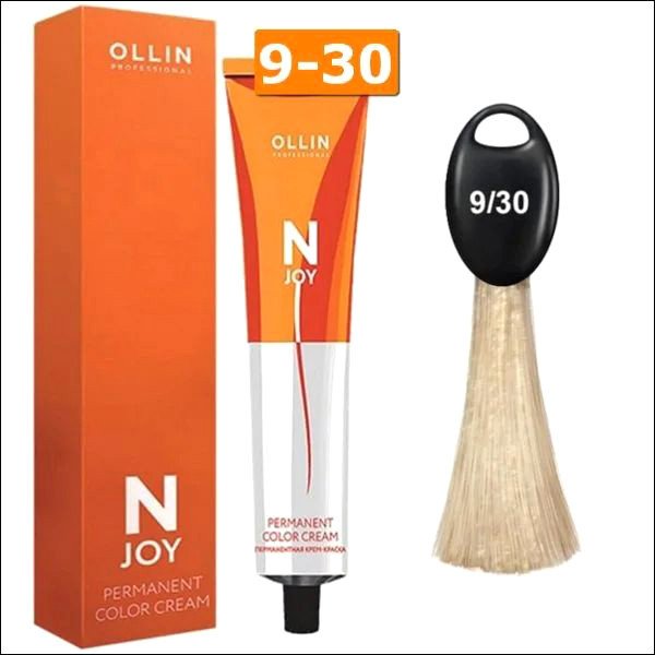 

Крем-краска Ollin Professional N-Joy Color Cream 9/30 блондин золотистый 100 мл