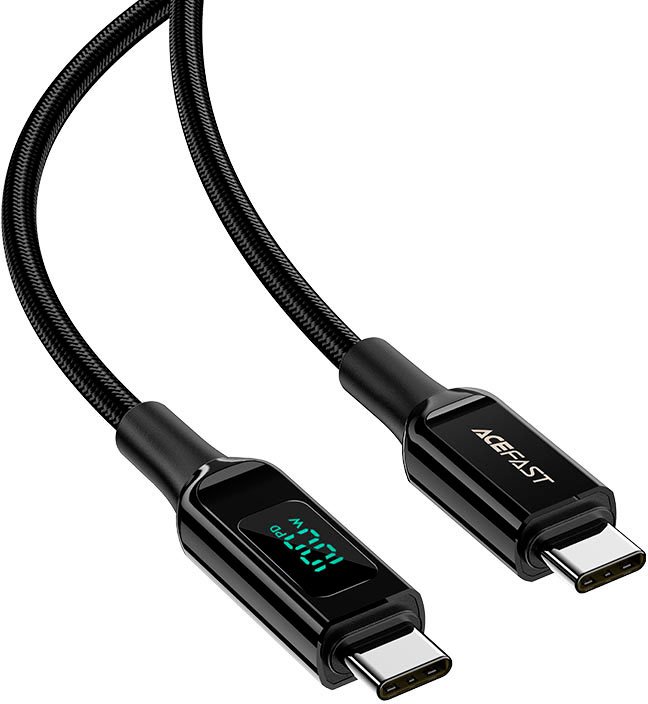

Кабель AceFast C6-03 USB Type-C - USB Type-C (2 м, черный)