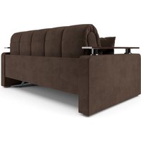 Диван Мебель-АРС Аккордеон Бакли НПБ 140x200 (велюр молочный шоколад НВ-178/13)