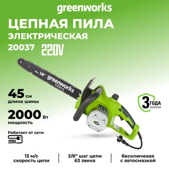 Электрическая пила Greenworks GCS2046 [20037]