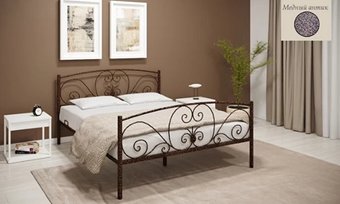 Кровать ИП Князев Нимфея НЯ.90.200.М (медный антик)