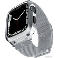 Ремешок Spigen Metal Fit Pro для Apple Watch (45/44 мм) (серебристый)