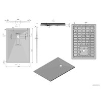 Душевой поддон Vincea VST-4SR9013W 130x90