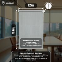 Рулонные шторы Sundays Home Санскрин SS 1300-03 67х160 (серый)