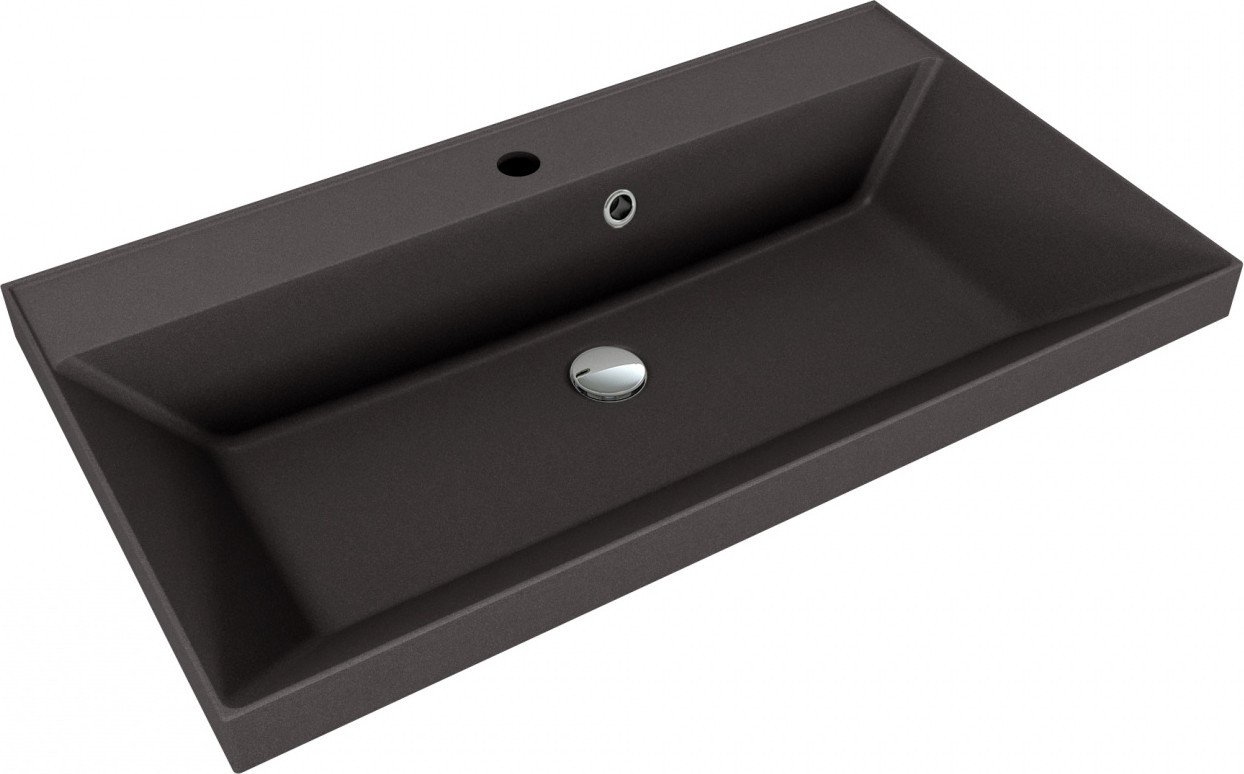 Умывальник Symbolite Asti 80x45 (кварц, антрацит)