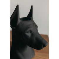 Кашпо К.РАМА Доберман (черный)