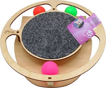 Glory Life Круг с шариками и когтеточкой из ковра 147260