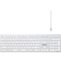 Клавиатура A4Tech Fstyler FBX50C (серебристый/белый)