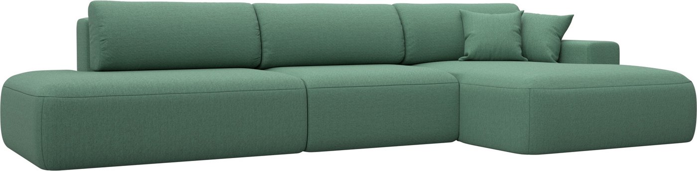 

Угловой диван Лига диванов Лига-036 НПБ Модерн Лонг правый 124695 (рогожка амур зеленый)