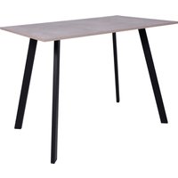 Кухонный стол ЭлиГард Solo 102x67 (бетон/черный)