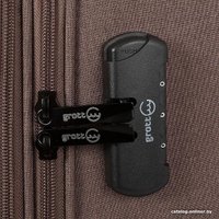 Чемодан-спиннер Grott 338-1001/3-20 (коричневый)