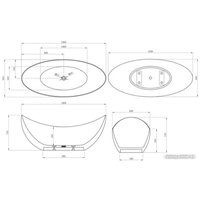 Ванна Abber Stein 180x80 AS9633