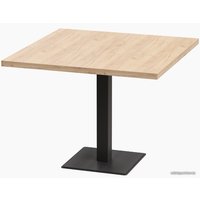 Кухонный стол Millwood Лофт Хельсинки 2 Л 100x100x75 (дуб золотой Craft-металл черный)