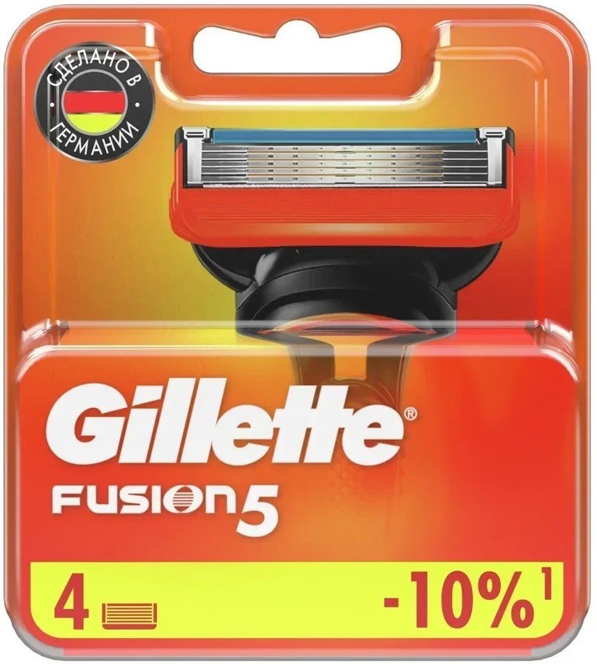 

Сменные кассеты для бритья Gillette Fusion5 (4 шт) 7702018874460
