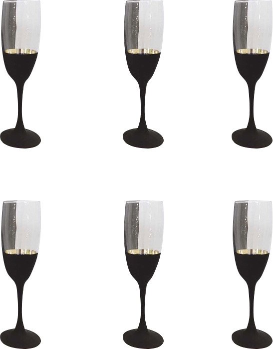 

Набор бокалов для шампанского Glasstar Блэкстайл-3 LB-1687-3 (6 шт)