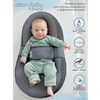 Матрас-кокон Amarobaby Premium Form Sky 74х42х14 (серый)