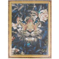 Алмазная мозаика  Darvish Тигр в цветах DV-9512-7